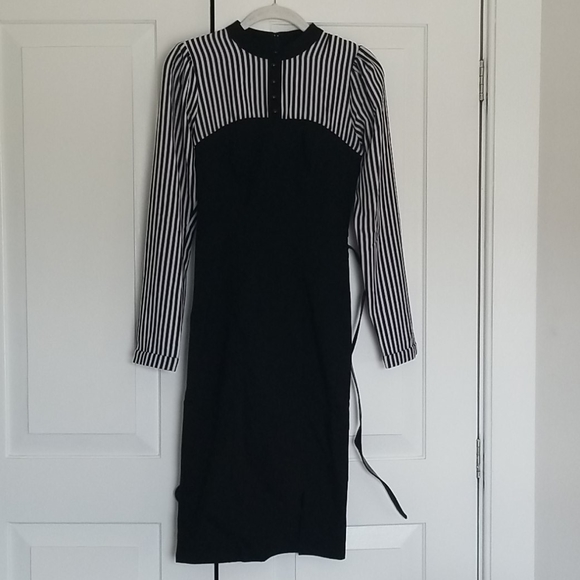 Modcloth Striped Pencil Dress - Picture 3 of 8